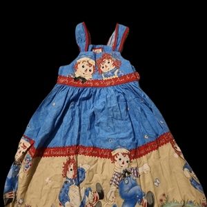Vintage Raggedy Ann and Andy dress